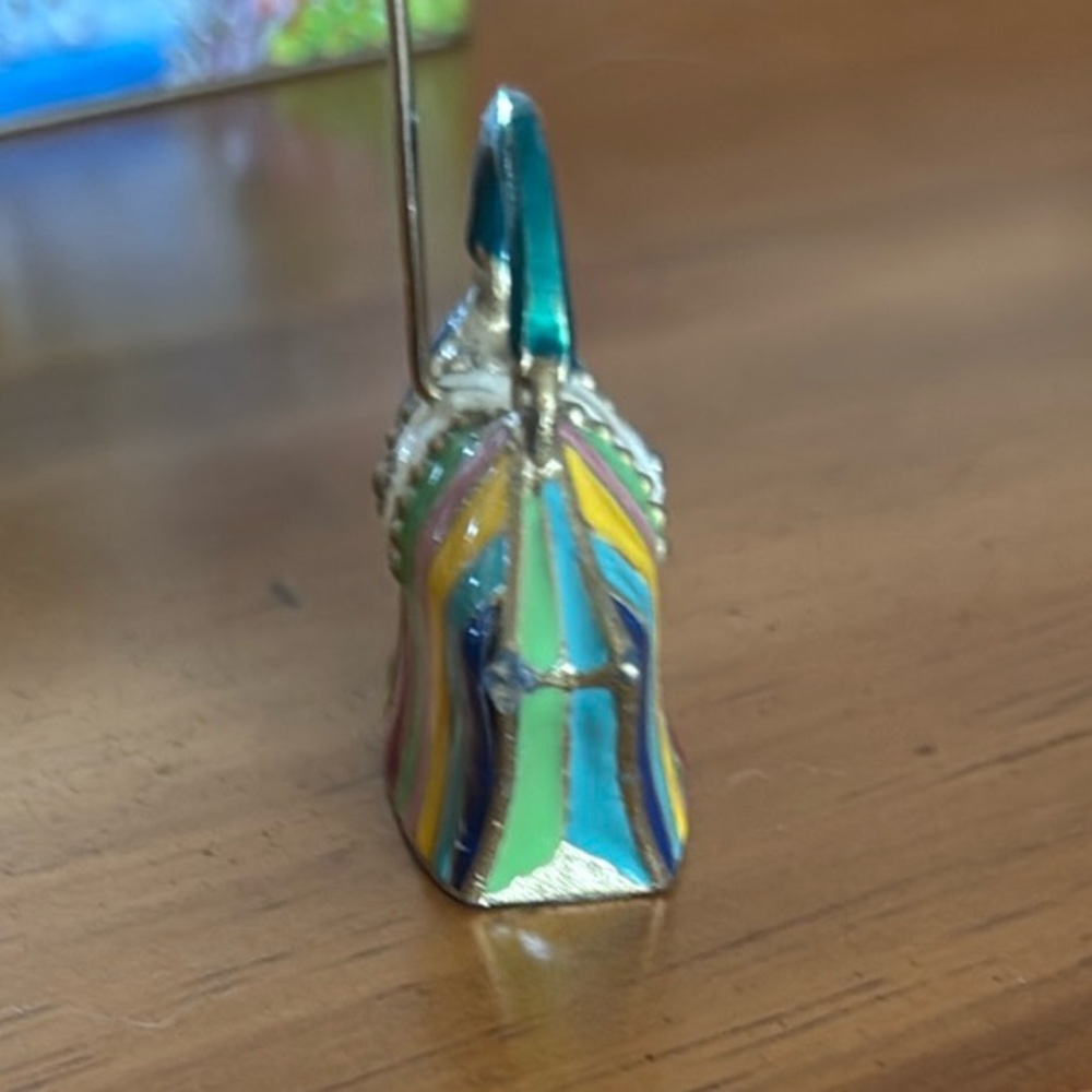 Colorful Striped Miniature Handbag - Picture 4 of 5